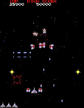 Galaga 3 (rev. C) screen shot game playing